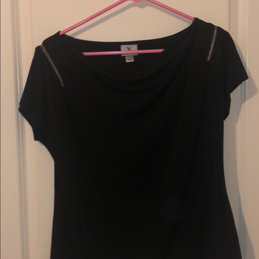 Black zipper top